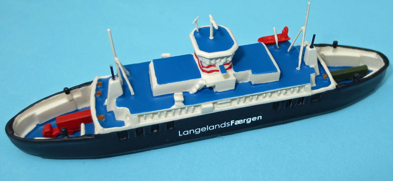 Ferry "Langeland" Spodsberg-Taars with load (1 p.) DK 2012 Hydra HY 183b